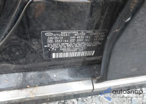 2016 Hyundai Sonata Hybrid Limited from USA, damaged, VIN KMHE34L17GA017631